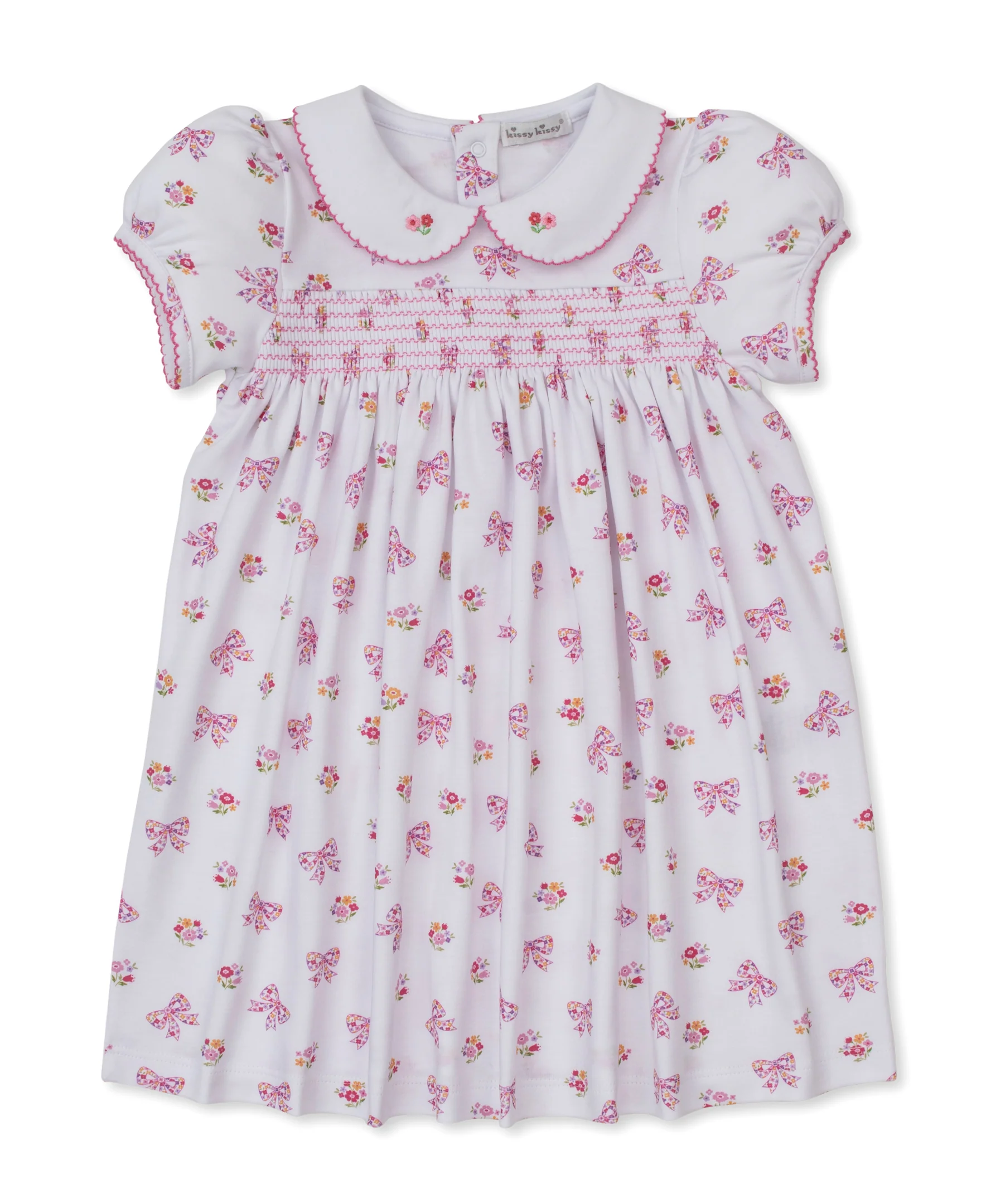 Blossoming Bows Smocked Toddler Dress