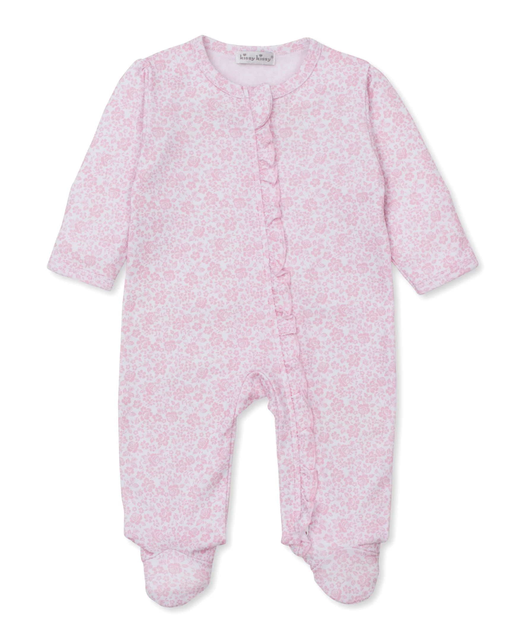 Country Gardens Pink Zip Footie