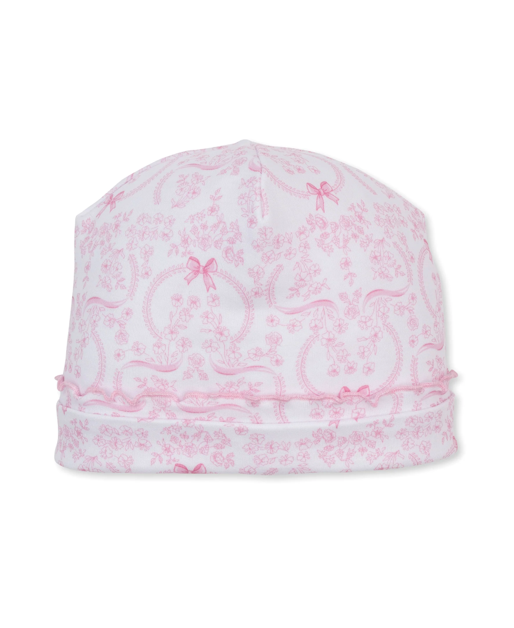 Delicate Blooming Bows Pink Hat